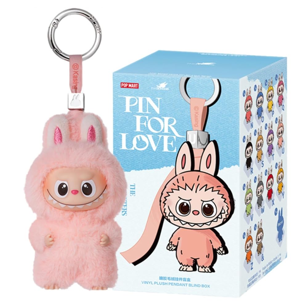 POP MART】Labubu The Monsters Pin For Love Series (N-Z) Pop